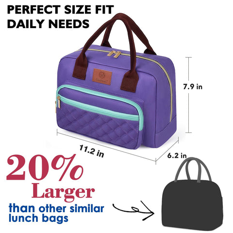 Genteen lunchbox quilted exterior showcases stylish yet functional design