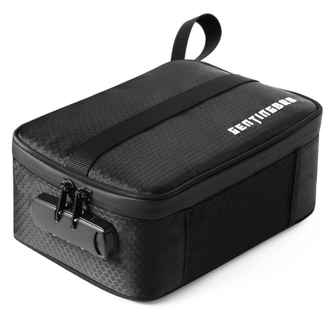GENTINGBRO Lock Bag front view in black for modern travel.