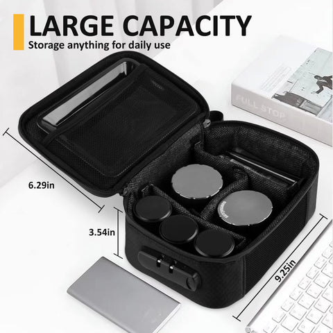 GENTINGBRO Lock Bag interior showing removable dividers for customization.