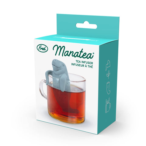 Genuine Fred MANATEA blue tea infuser adds whimsy to your kitchen routine.