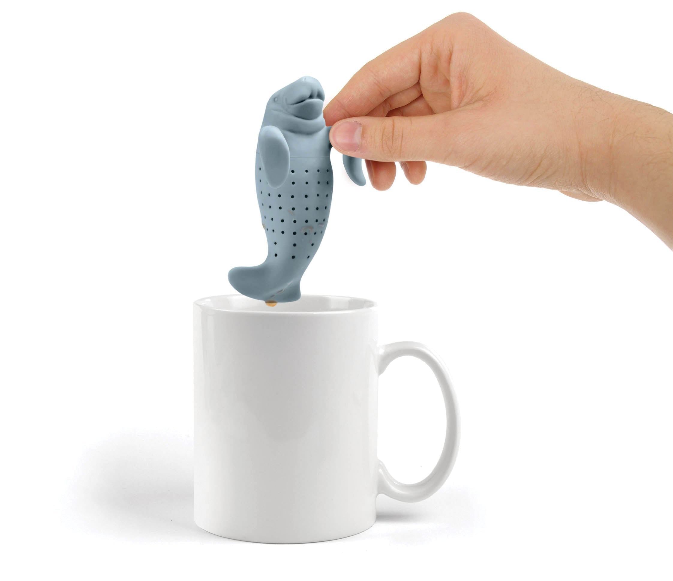 Genuine Fred MANATEA silicone infuser resists heat up to 450°F for durable use.