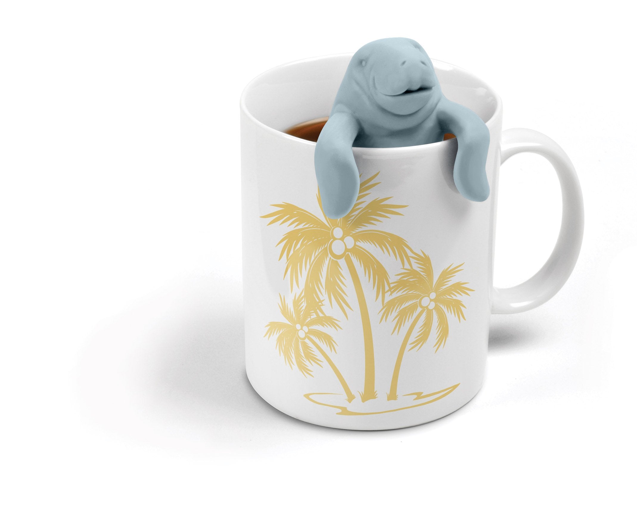 Genuine Fred MANATEA silicone infuser with detachable base for easy filling and leaf expansion.