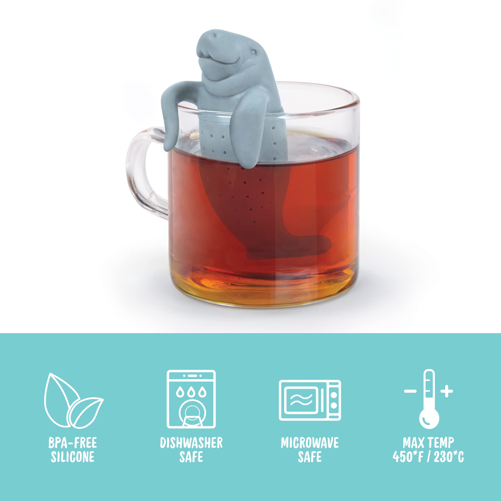 Genuine Fred MANATEA is dishwasher safe for quick, convenient cleaning.