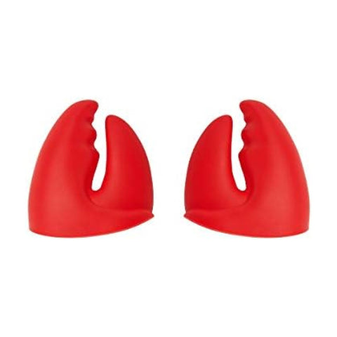 Genuine Fred Pot Pinchers red claw grip for safe hot pot handling.