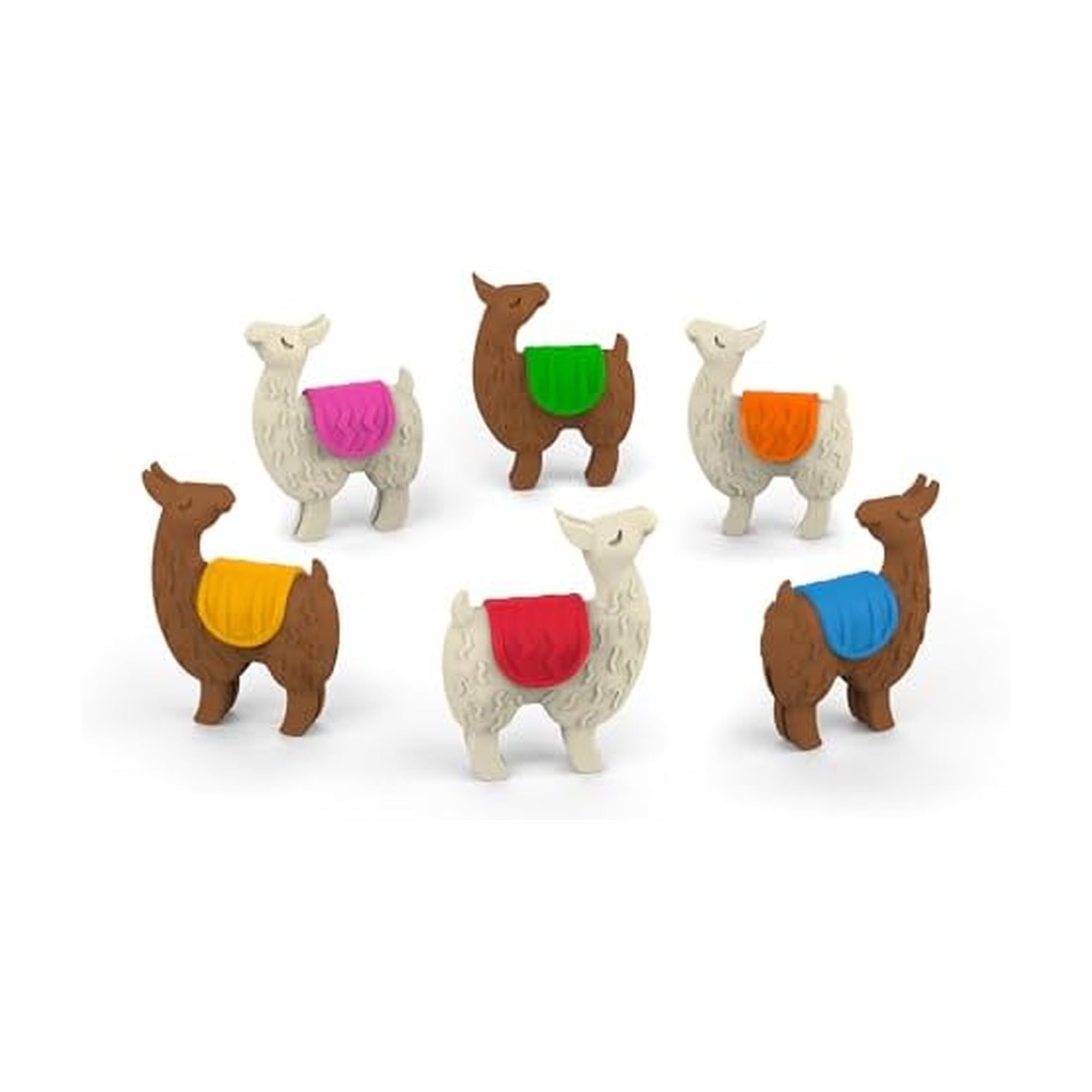 Genuine Fred Tiny Prancers llama edge-of-glass markers help identify drinks.