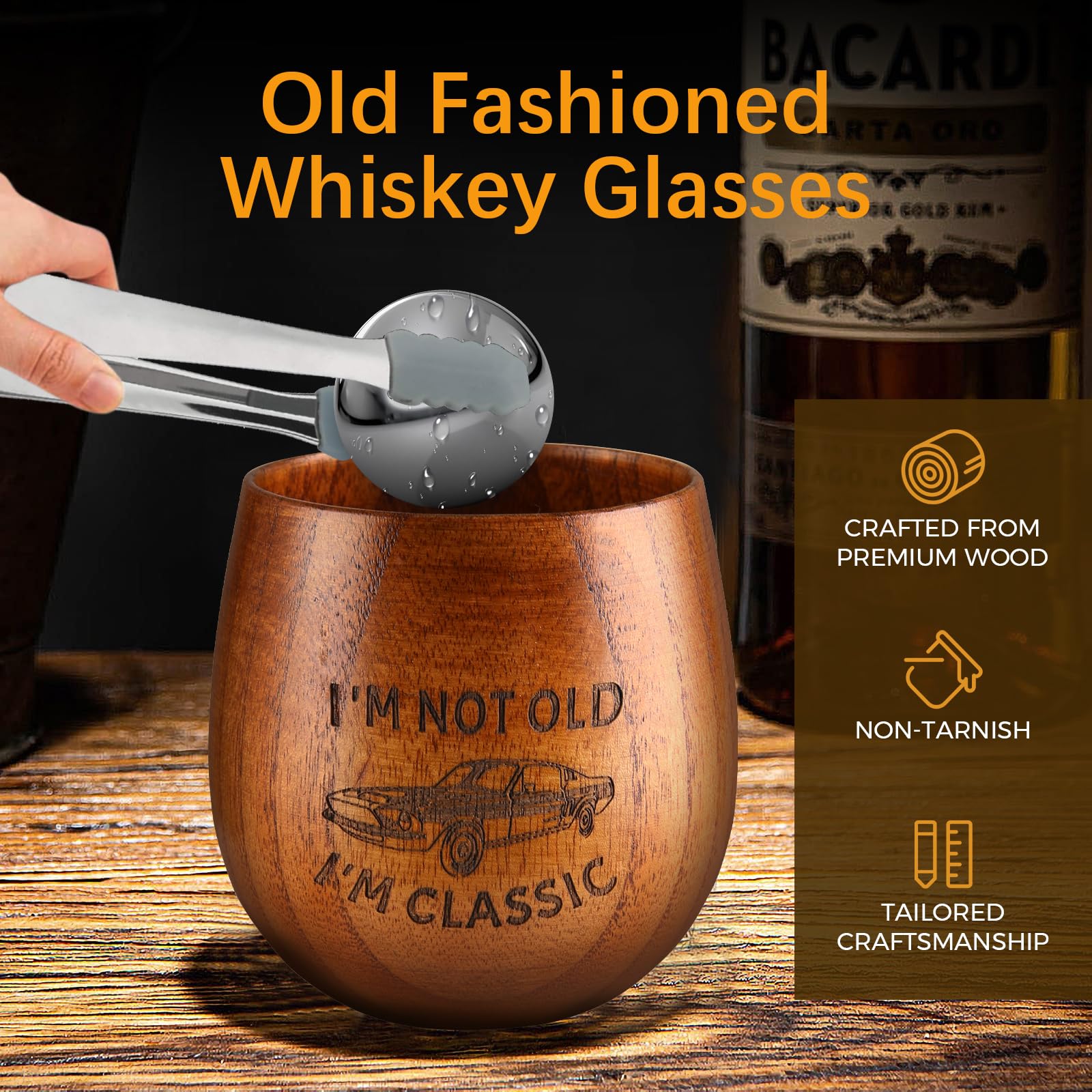 GENUINED reusable stainless steel whiskey stones to chill drinks without dilution