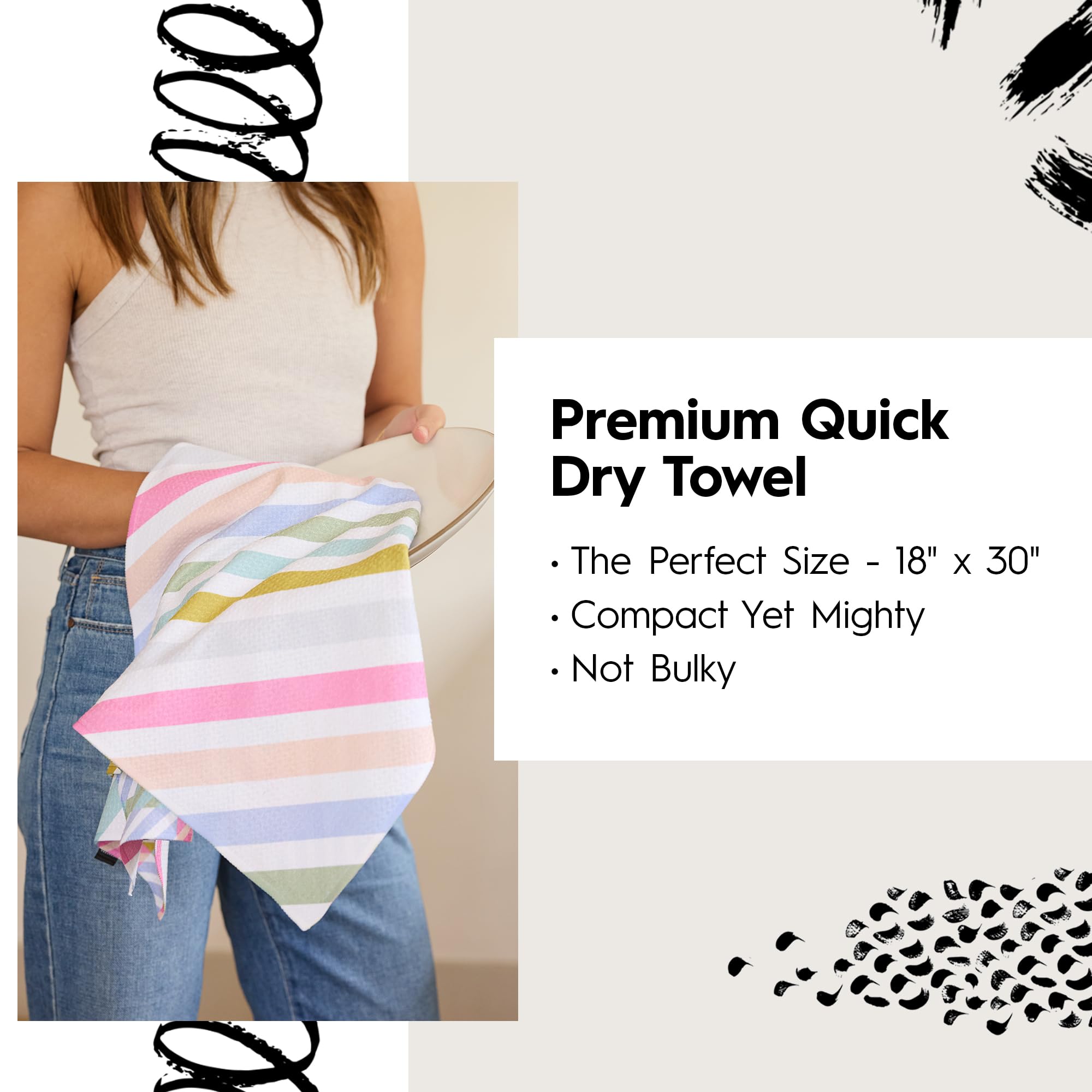 GEOMETRY Reusable Kitchen Towel Durable daily use and easy care.