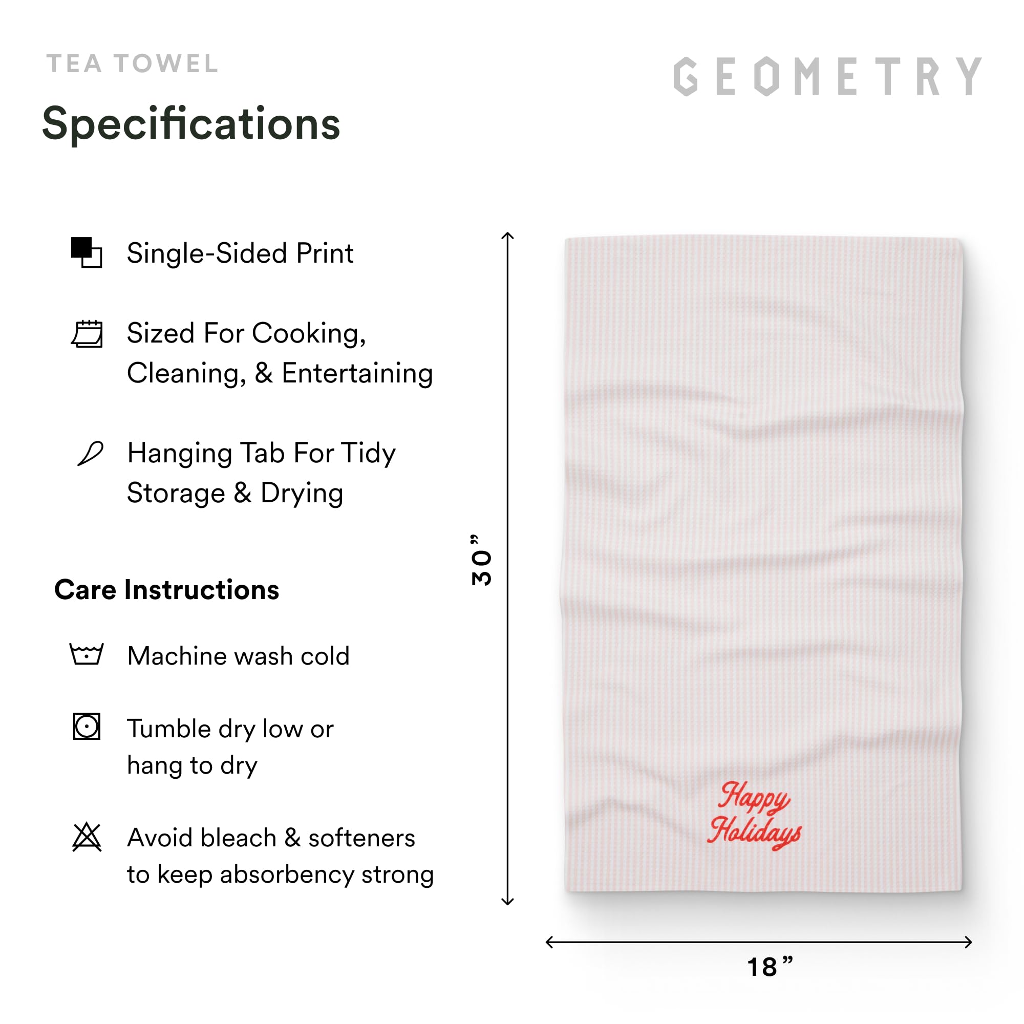 GEOMETRY seven-times-absorbent microfiber towel soaking up liquid quickly