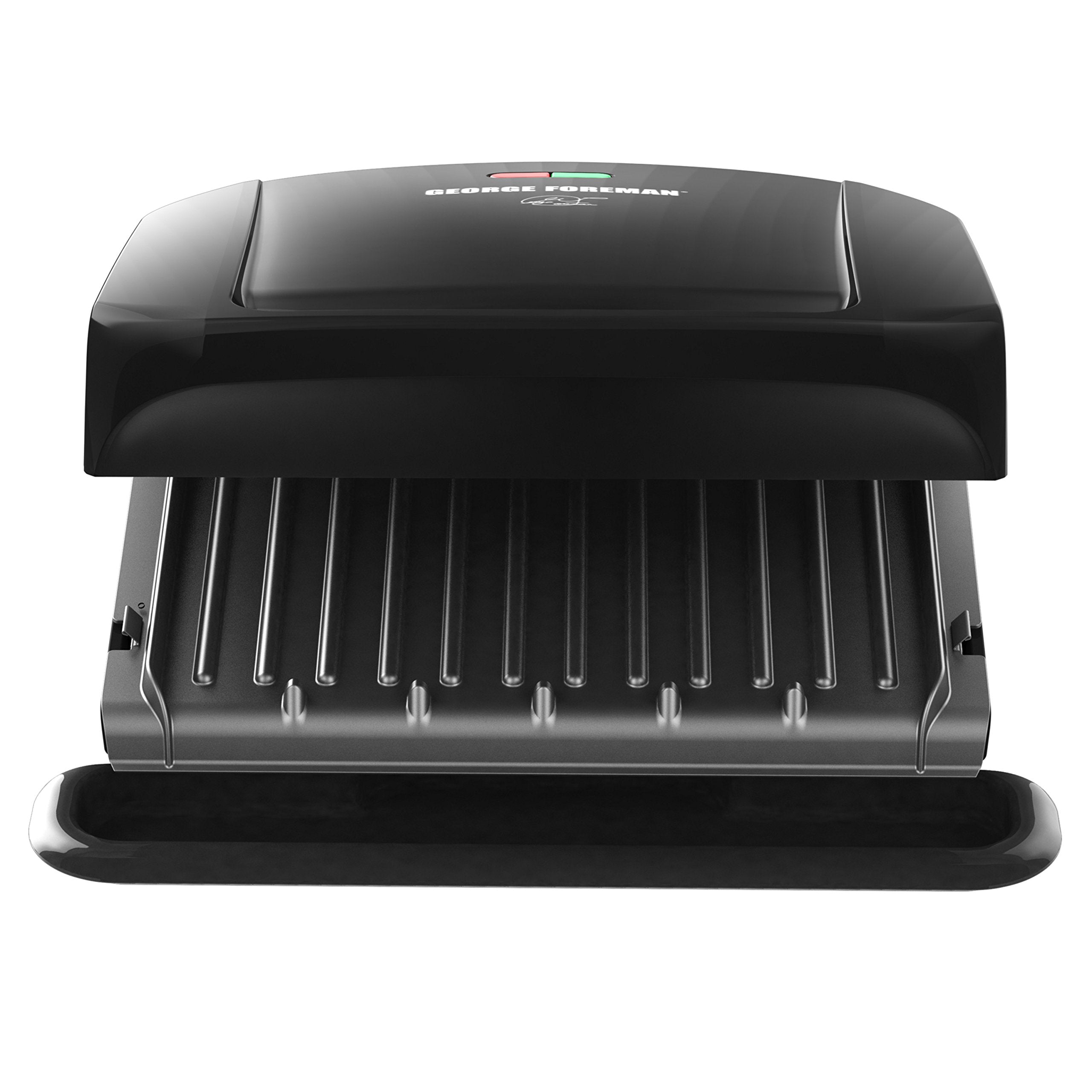 George Foreman compact kitchen grill fits small spaces.