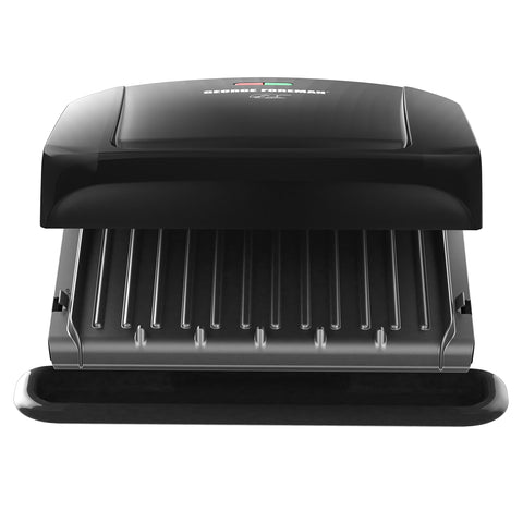 George Foreman compact kitchen grill fits small spaces.