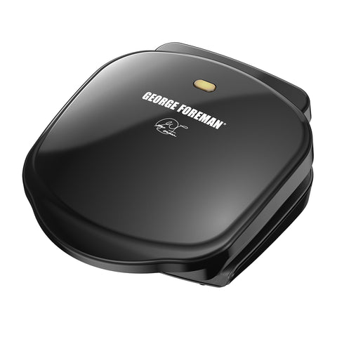 George Foreman GR10B compact 2-serving plate grill for small kitchens and quick meals.