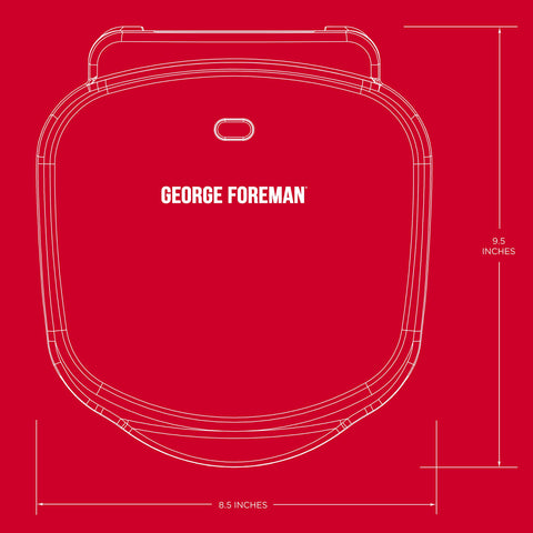 George Foreman GR10B versatile grill for steak, burgers, and veggies.