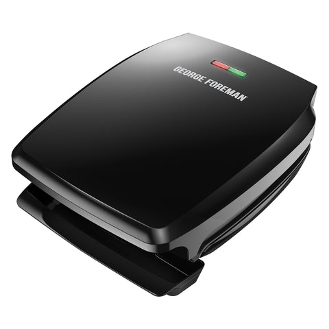 George Foreman GR340FB classic plate grill with four-serving capacity for quick meals