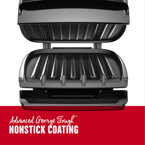 George Foreman GR340FB fat-removing slope reduces grease during cooking