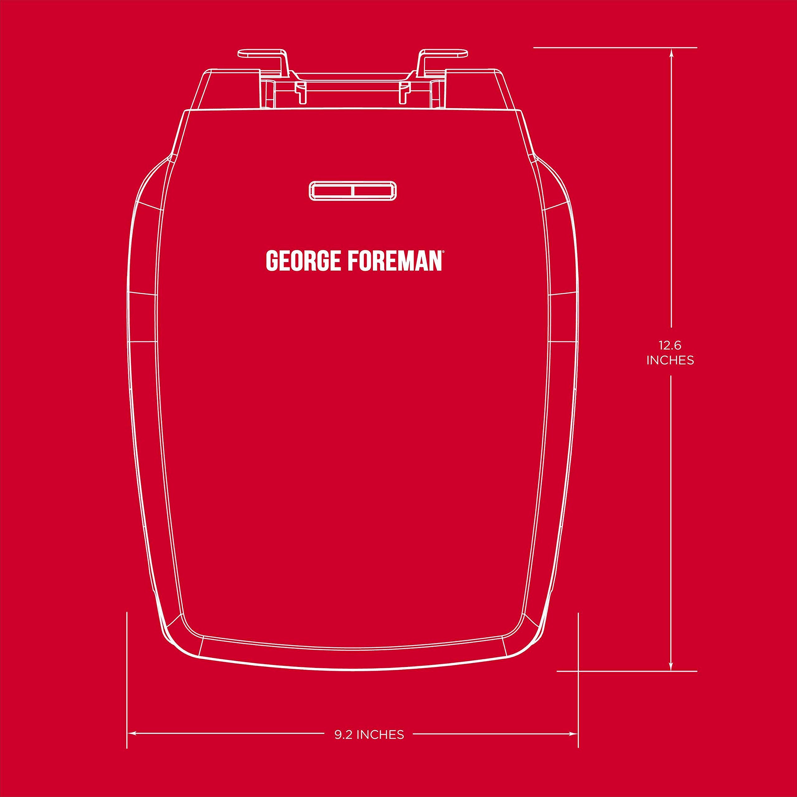 George Foreman GR340FB preheat indicator shows when to start cooking