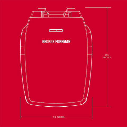 George Foreman GR340FB preheat indicator shows when to start cooking