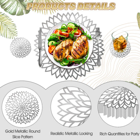 Geosar placemats suitable for dining rooms, elevating gatherings with a refined look.
