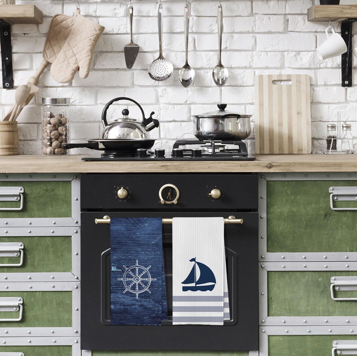Geqtt nautical hand towel set of 4 ready for daily use