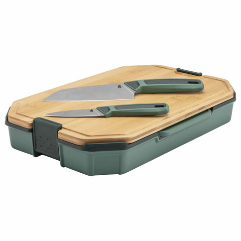 Gerber ComplEAT cutting board set in nesting design for compact travel