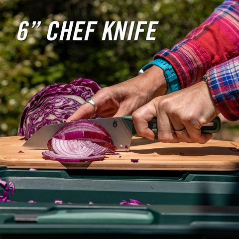 Gerber Gear paring knife included for precise trimming outdoors