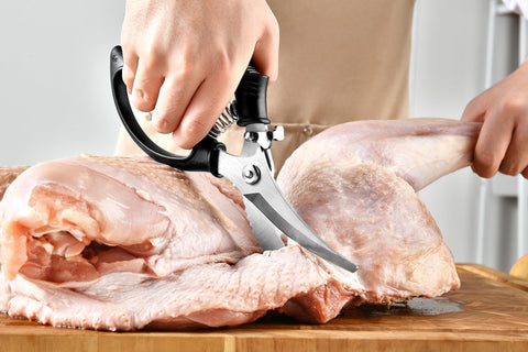 Gerior heavy-duty poultry shears raw meat trimming and tendon work