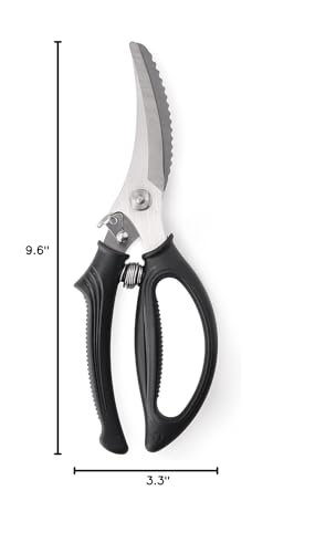 Gerior heavy-duty poultry shears stainless steel construction resists rust for daily use