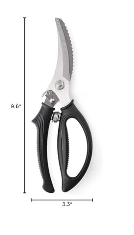 Gerior heavy-duty poultry shears stainless steel construction resists rust for daily use
