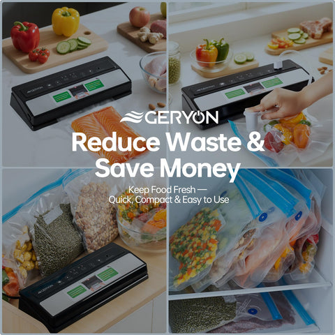 GERYON reusable bags show eco-friendly storage that preserves flavor.
