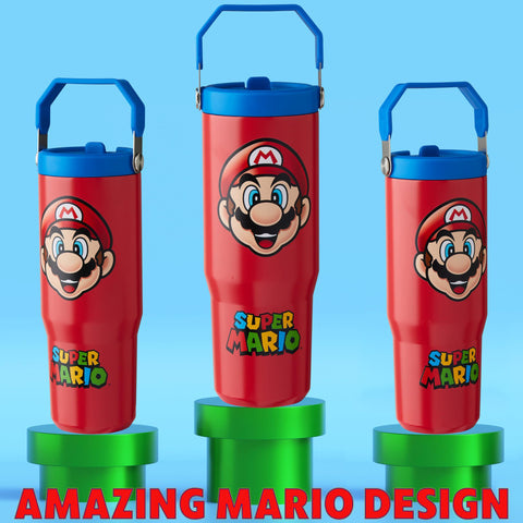 Insulated 30oz tumbler keeps drinks cold or warm during classes and travel