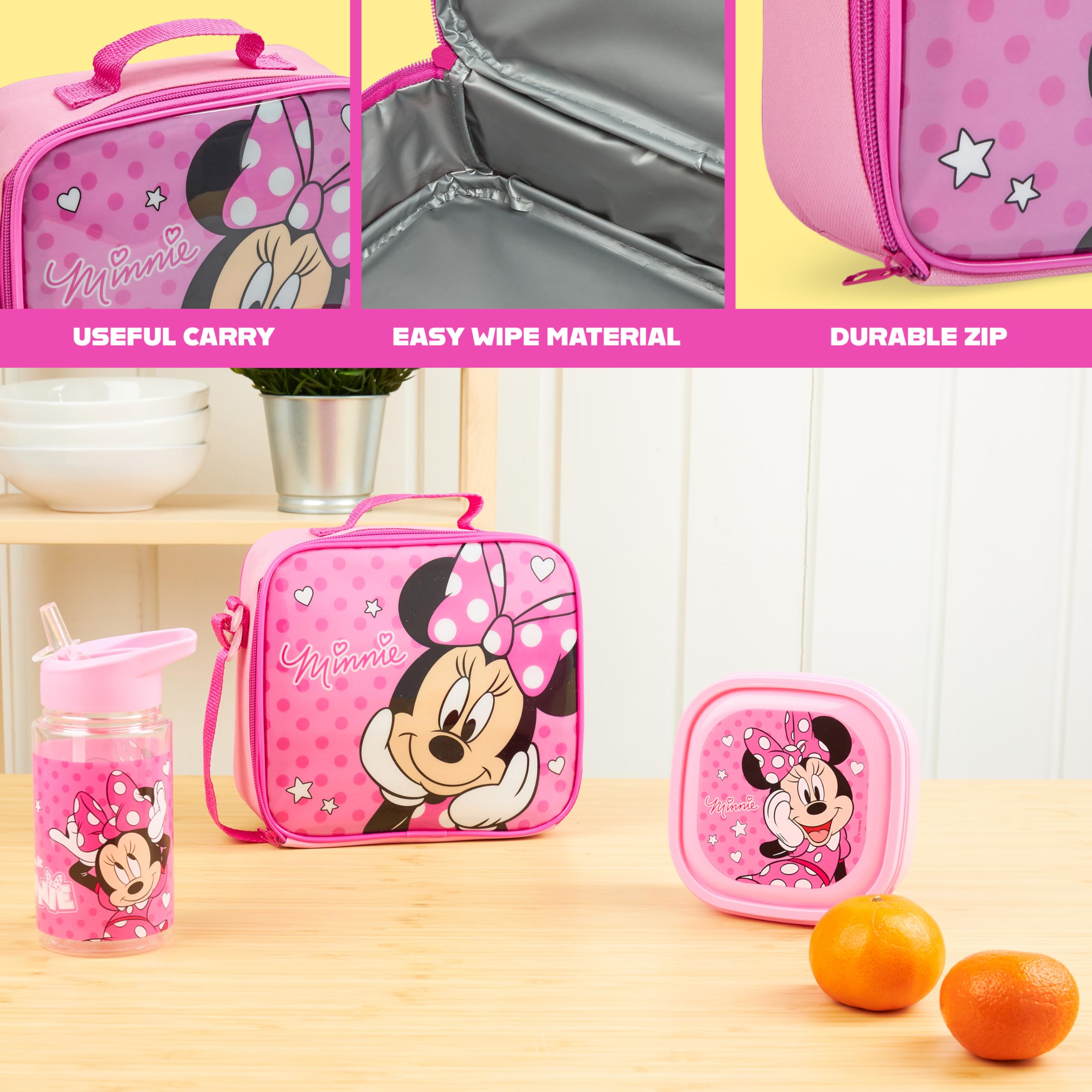 Get Trend Minnie Mouse adjustable strap for comfortable cross-body carrying