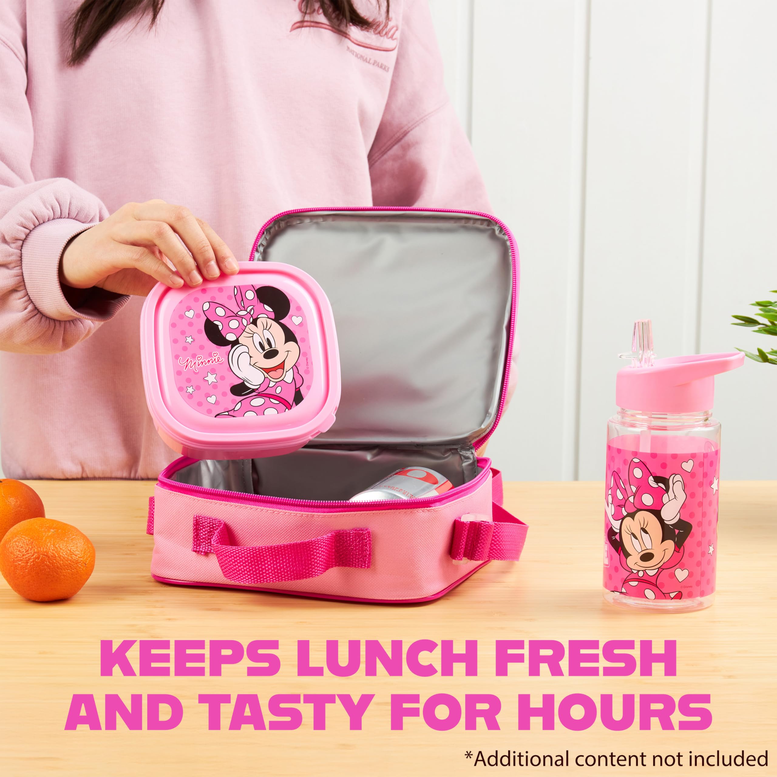 Get Trend Minnie Mouse lunch set design, kid-friendly and cheerful
