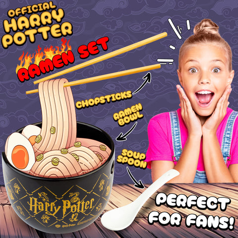 Get Trend Harry Potter ramen bowl with included spoon