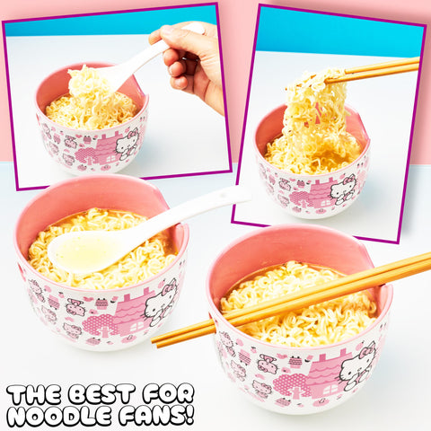 Get Trend Hello Kitty bowl on table ready for quick noodle dishes.