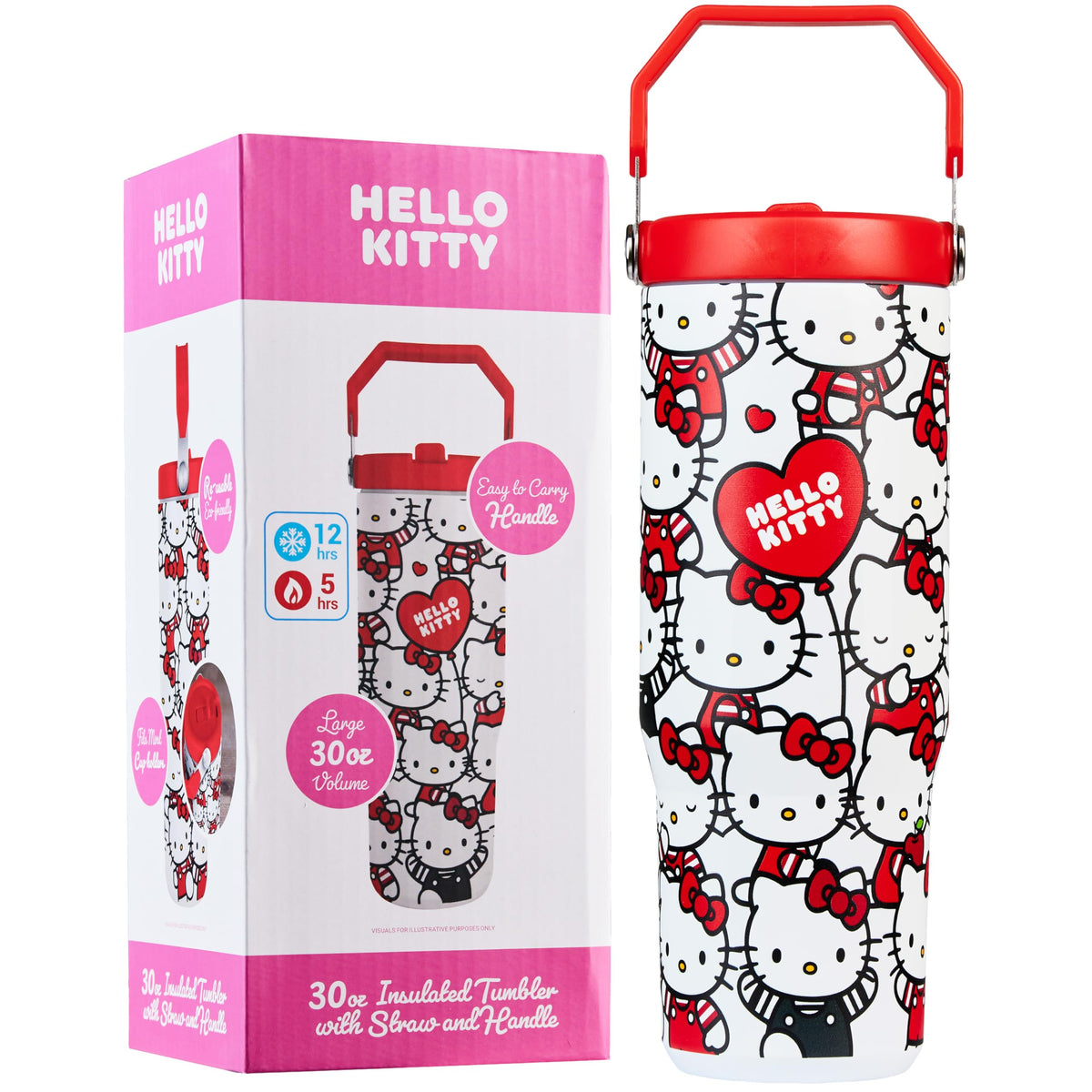 Get Trend Hello Kitty tumbler with front design, ideal for school hydration and style