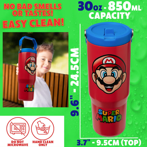 Gift-ready Get Trend Super Mario tumbler for birthdays or back-to-school