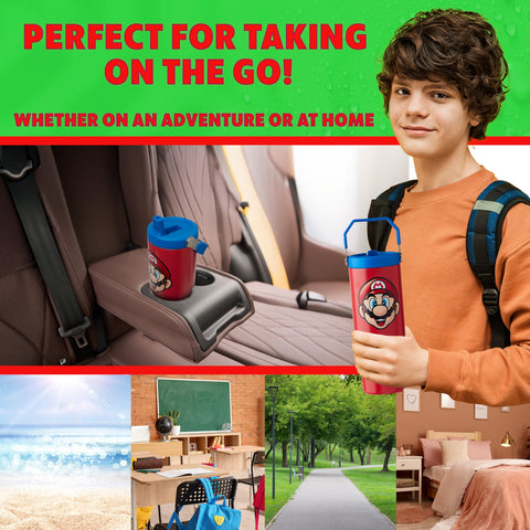 Leak-resistant lid with wide straw on Get Trend tumbler for easy sipping