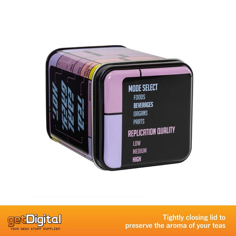 getDigital Tea Tin holds 17 fl oz (500 ml) of loose leaf tea.