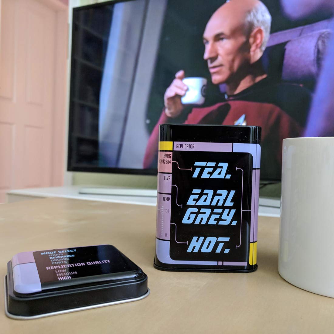 getDigital Tea Tin compact rectangular design helps stacking and saving space.