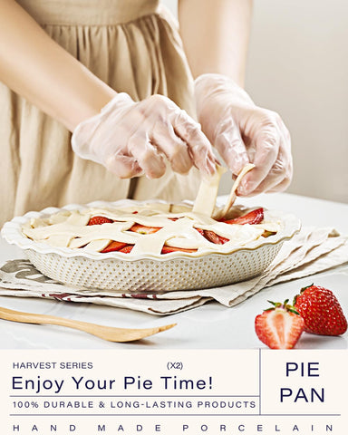 getstar ceramic pie pan 9-inch nonstick surface for easy release.