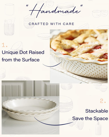 getstar ceramic pie pan oven-safe design delivers even baking.