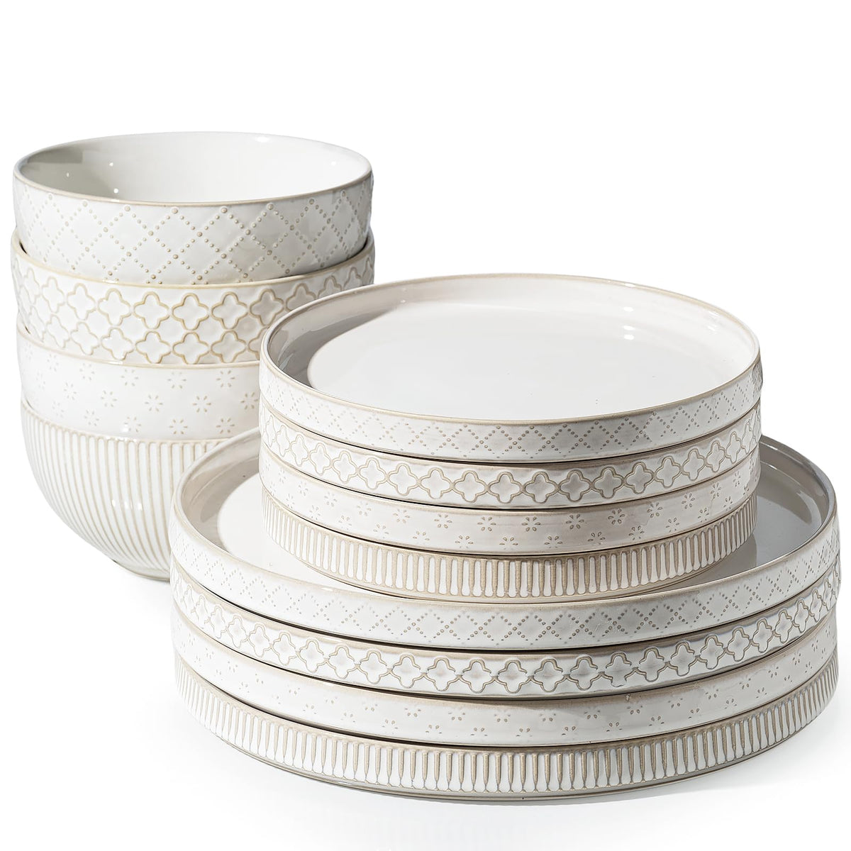 Getstar 10.5-inch dinner plate with durable ceramic and timeless style.