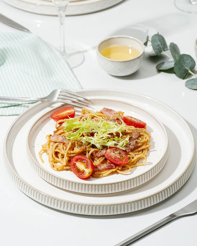 Getstar dishwasher-safe ceramic set simplifies cleanup after meals.