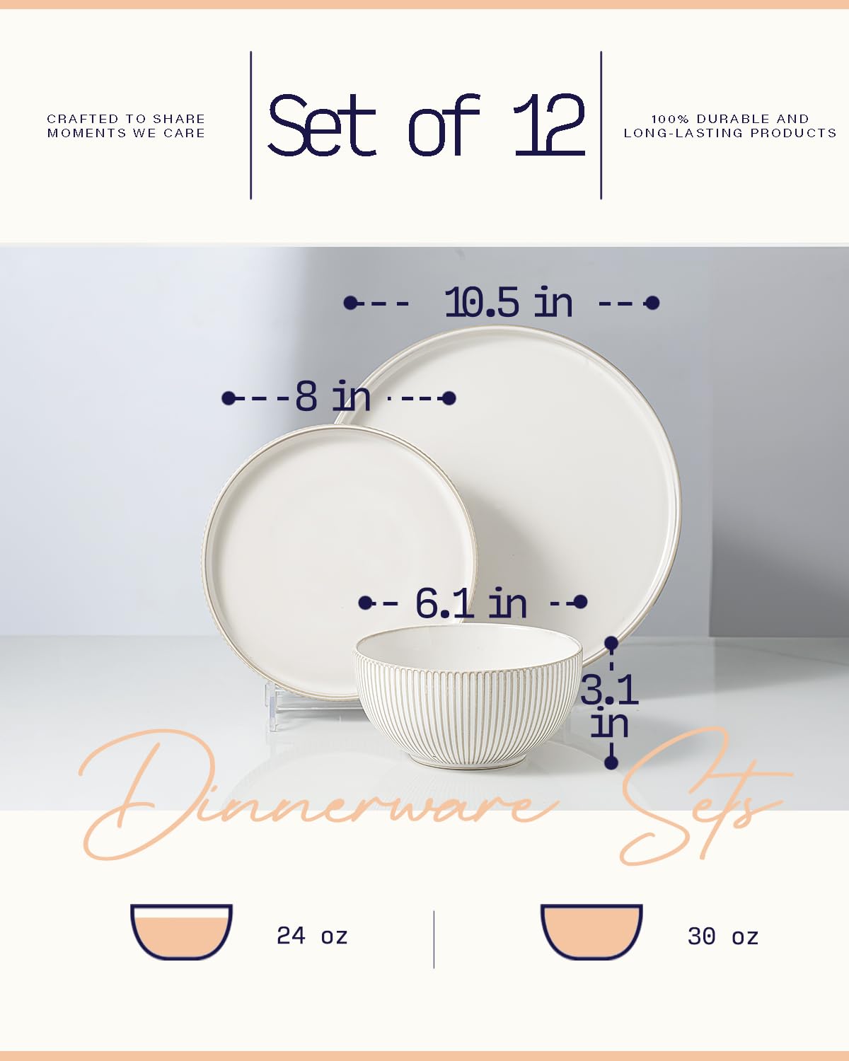 Getstar earthy embossments pattern adds vintage charm to the table.