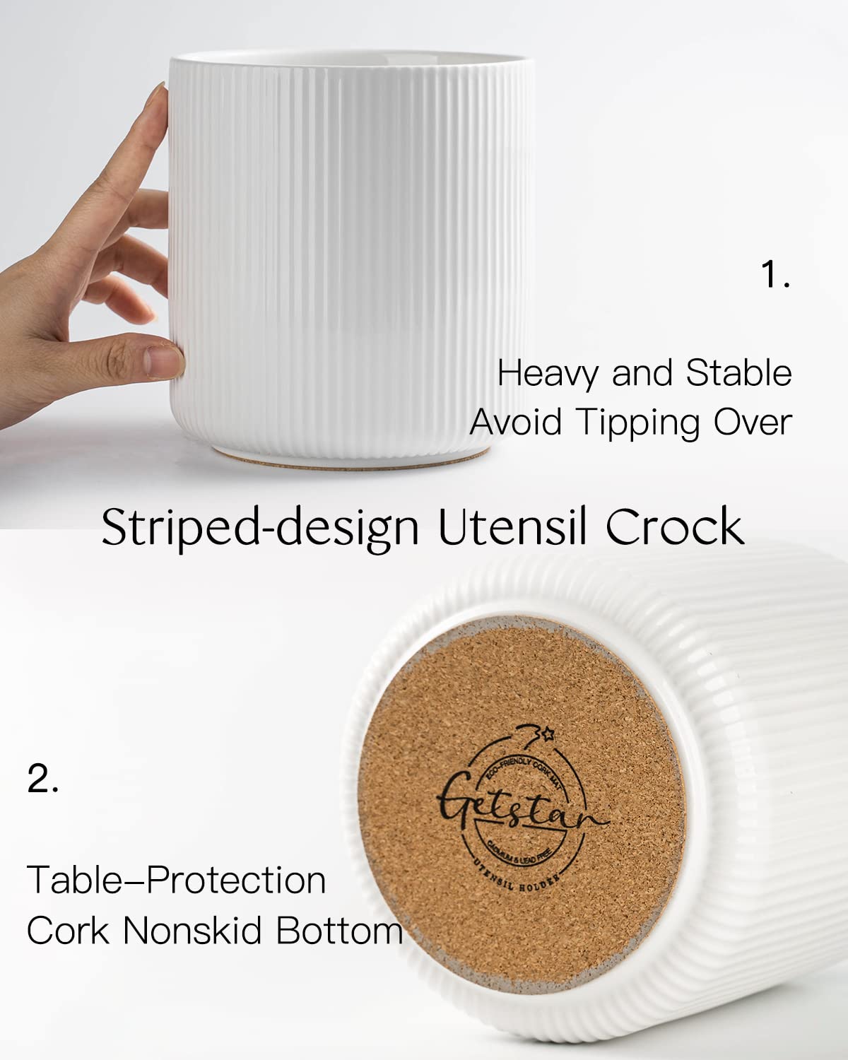 getstar cork bottom protects countertops and reduces slipping during busy cooking