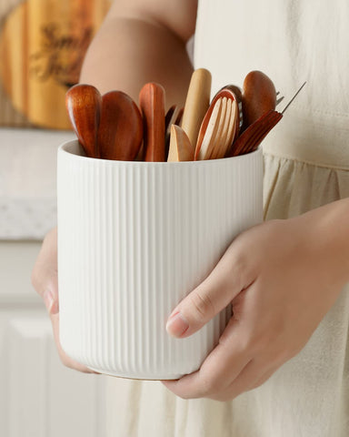 getstar countertop organizer keeps spatulas spoons and tongs neatly visible at hand