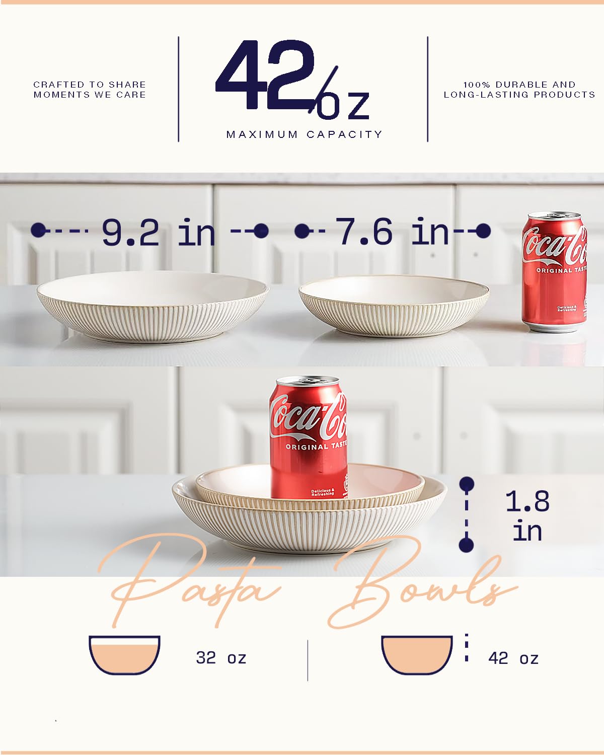 Getstar embossed bowls with durable glaze resist chips and stains during meals.