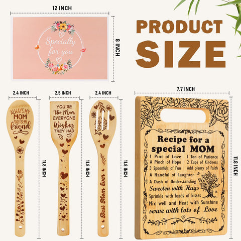 GevGuxLuo engraved mixing spoon with heartfelt messages for gifting