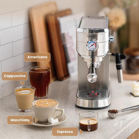 Gevi compact design on a kitchen counter, saving space
