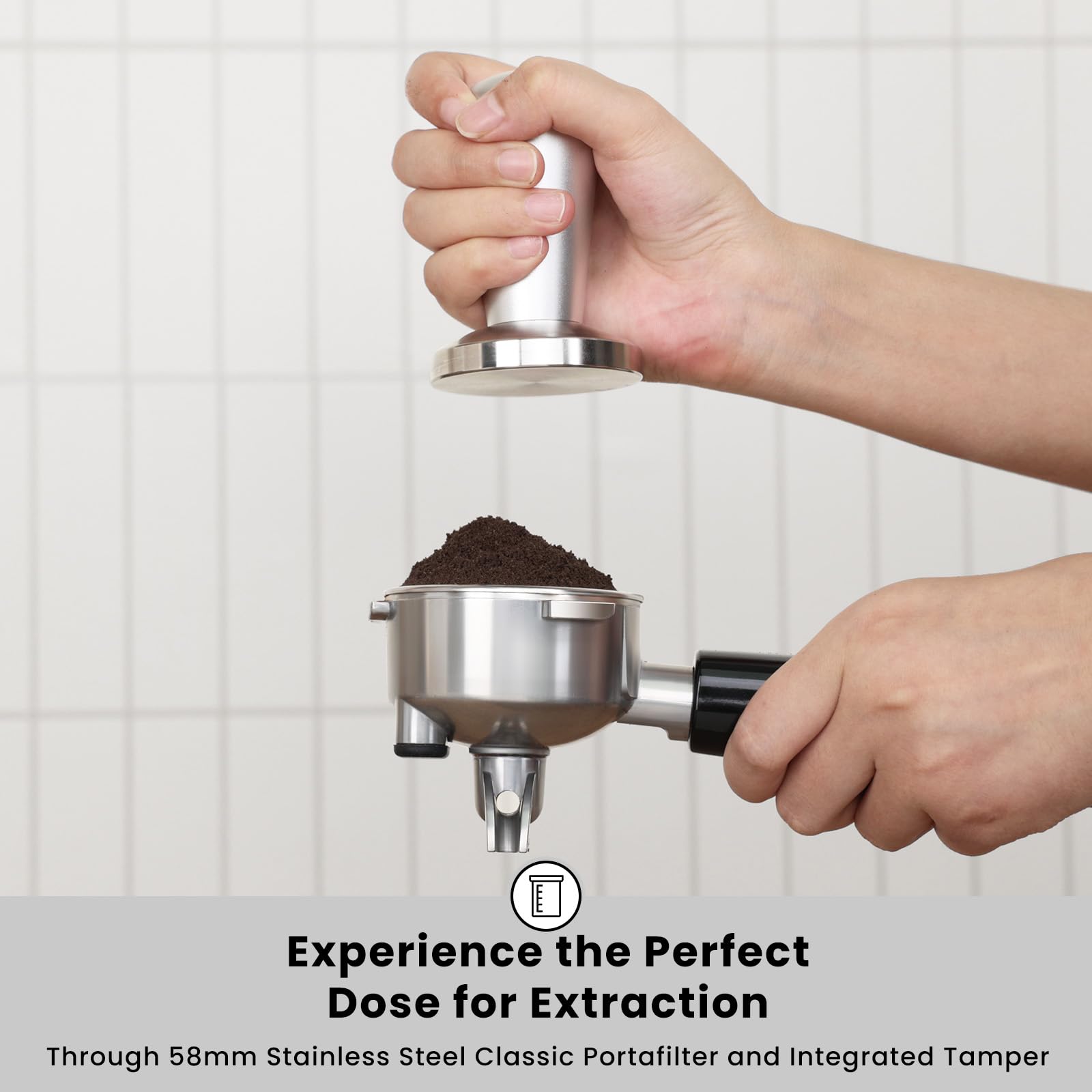 Gevi EzBru barista kit included for home latte art.