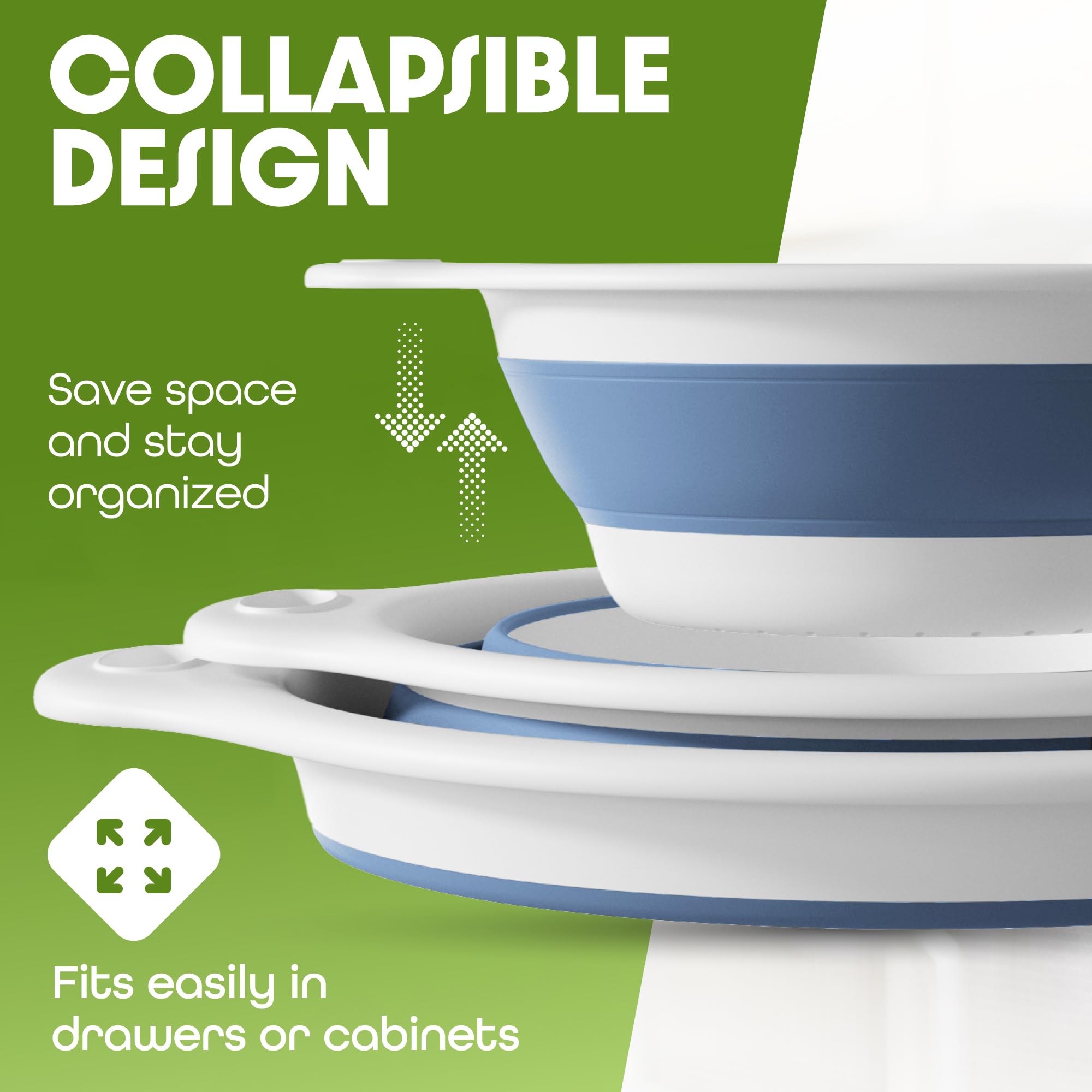 Gevoli draining tray with grooved base enabling safe drainage of hot water.